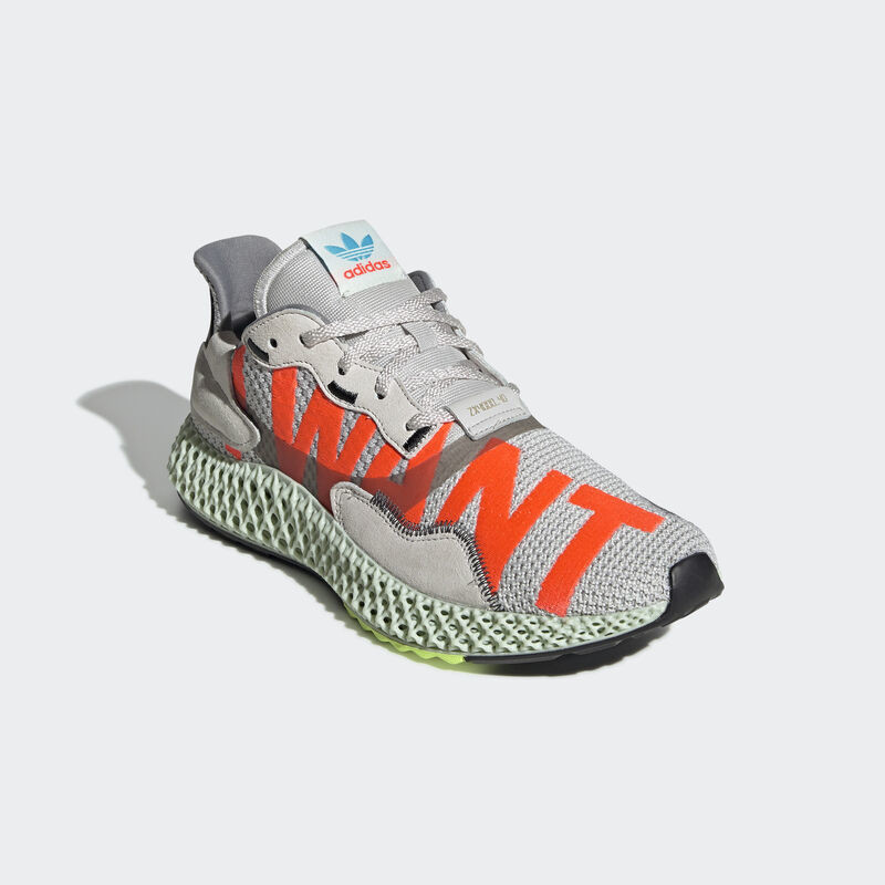 Adidas zx 4000 4d i want hotsell i can (grau  rot  blau)